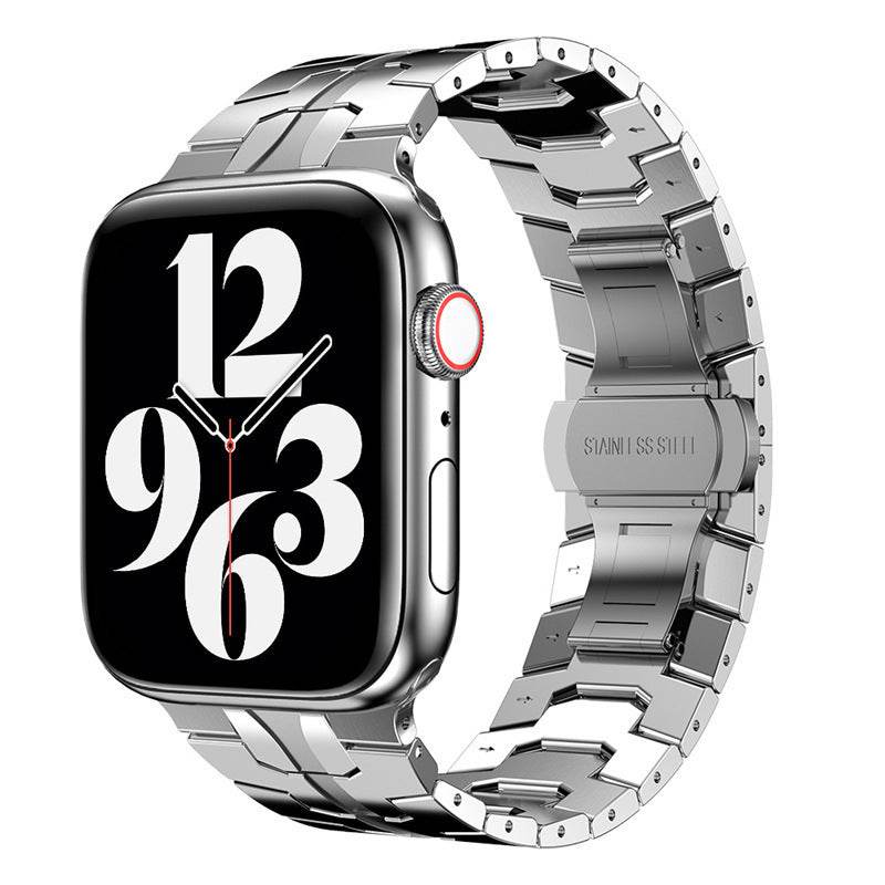 Buycenter Stainless Steel Butterfly Buckle Watch Band - Fits 49mm iWatch - Buy Center