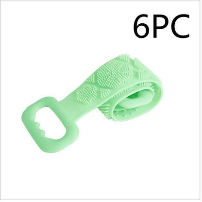 Premium Bath Towel Silicone Rubbing Back Towel - Double-Sided Comfort - Buy Center