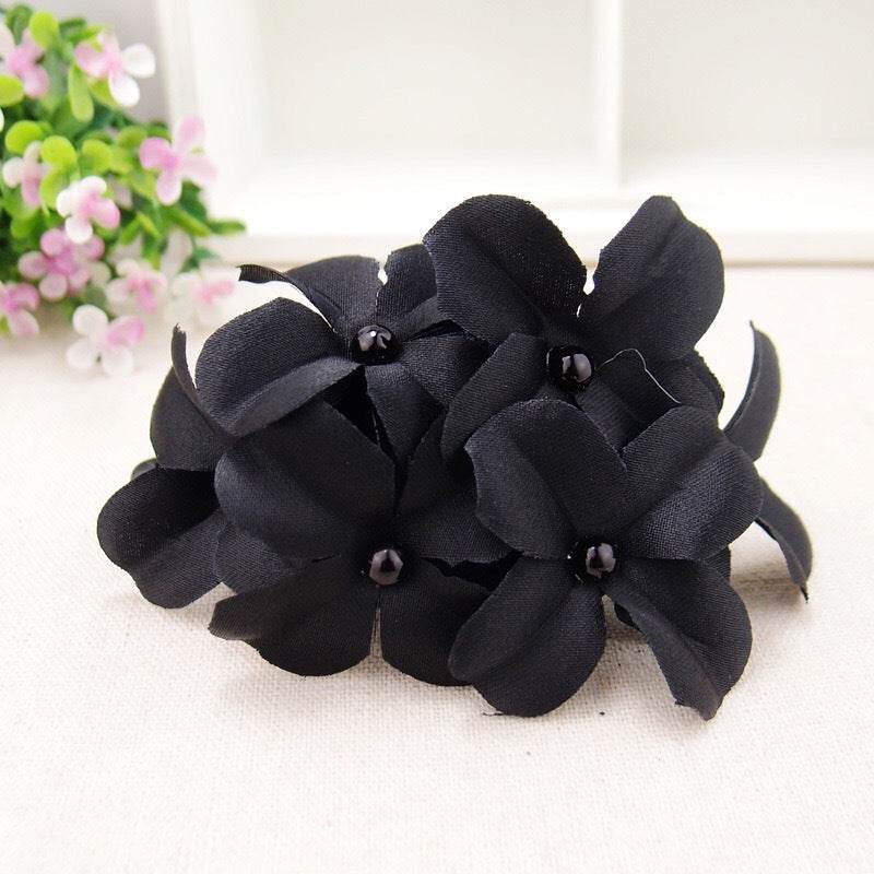 Vintage Handmade Flower Hair Accessories - Six Stylish Fabric Pins for Women - Buy Center