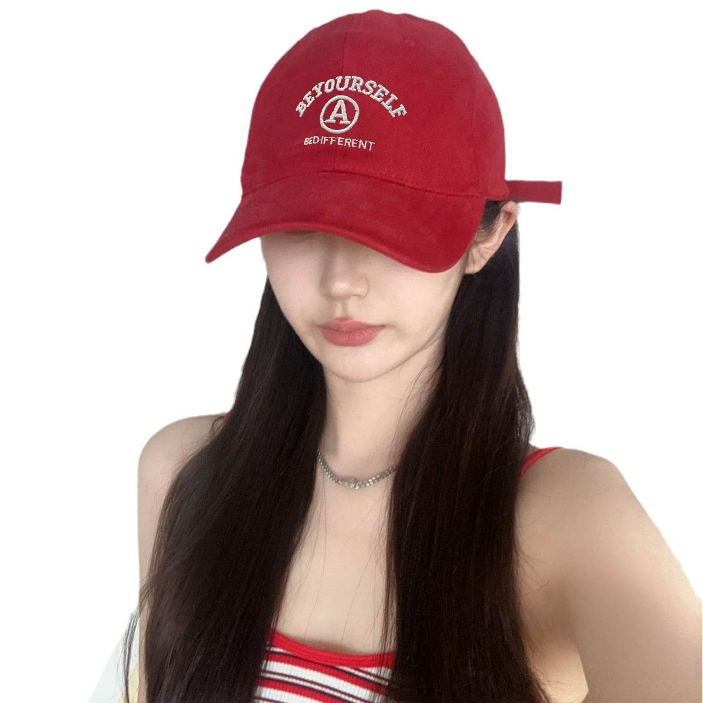 Buycenter Female Baseball Cap - Embroidered Couple Face, Adjustable Fit - Buy Center