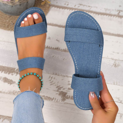 Buycenter Ethnic Pattern Flat Slip-On Slippers for Women - Casual Comfort - Buy Center