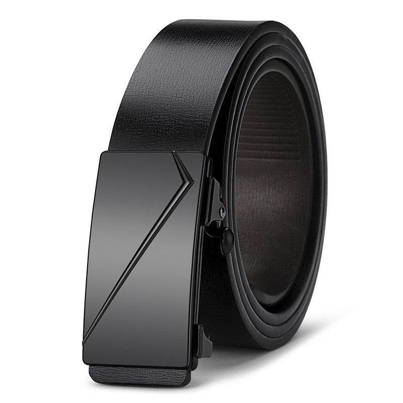 Men's Automatic Buckle Belt - Trendy Two-Layer Cowhide for Casual Style - Buy Center