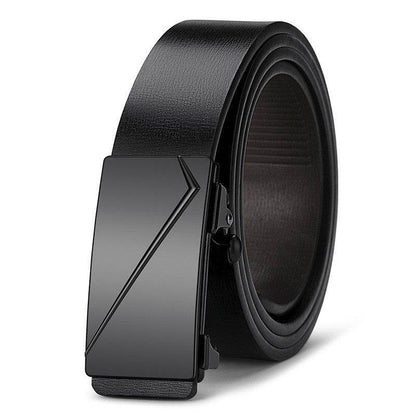 Men's Automatic Buckle Belt - Trendy Two-Layer Cowhide for Casual Style - Buy Center