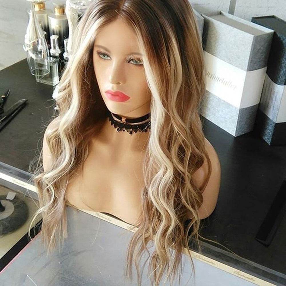 Yellow Jump Gold Long Curly Wig - Stylish Synthetic Hair Piece 2025 - Buy Center