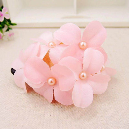 Vintage Handmade Flower Hair Accessories - Six Stylish Fabric Pins for Women - Buy Center