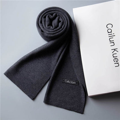 Trendy Warm Knitted Bib Scarf - Premium Wool for Stylish Winter Comfort - Buy Center