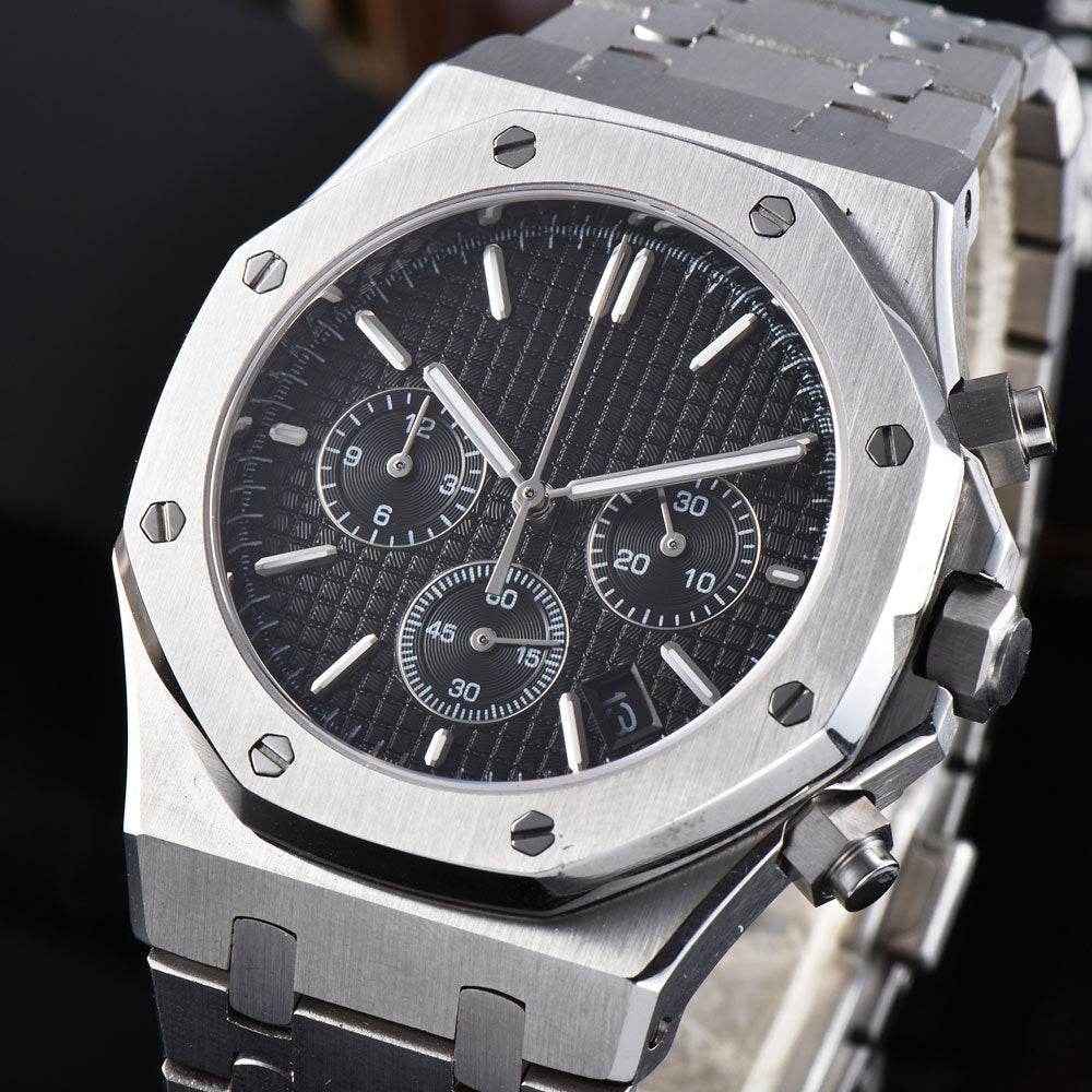 Buycenter Men's Quartz Sports Watch - Waterproof, Stylish Steel Timepiece - Buy Center