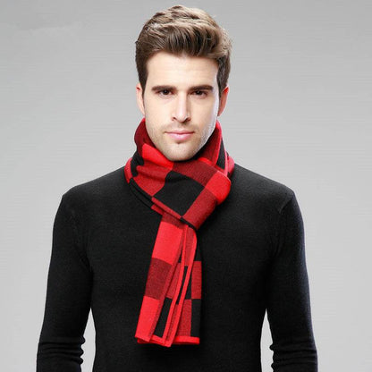 Classic British Checked Cashmere Scarf - Stylish Warmth for Men 2025 - Buy Center