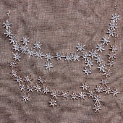 High-End Rhinestone Star Hair Accessories - Elegant Bridal Headdress 2025 - Buy Center