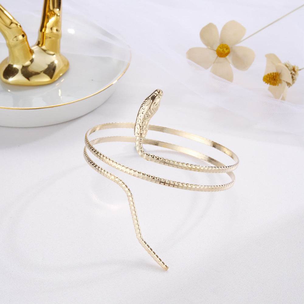 Buycenter Double-layer Snake Armband Bracelet - Trendy Body Jewelry - Buy Center