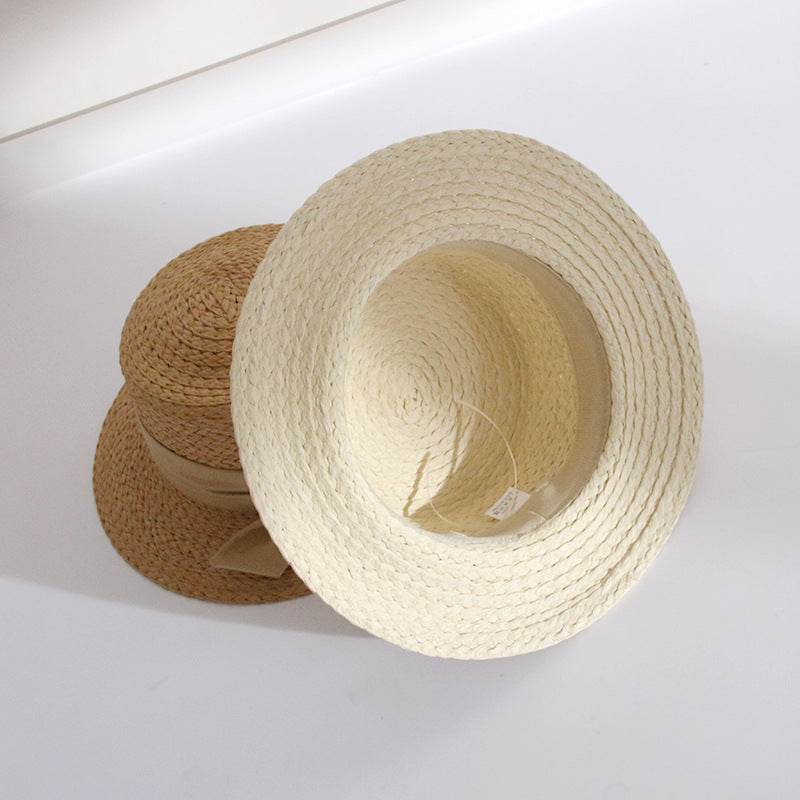 Buycenter Big Brim Straw Bucket Hat with Bow - Stylish Sunshade for Women - Buy Center