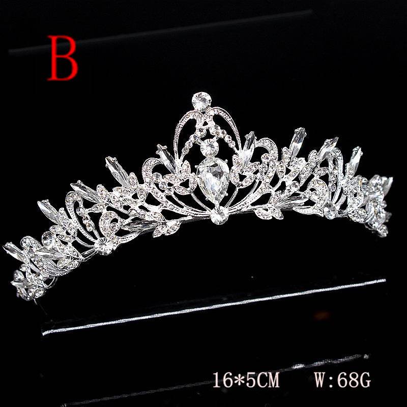 Super Glitter Pearl Rhinestone Headband - Vintage Crown & Comb Styles - Buy Center