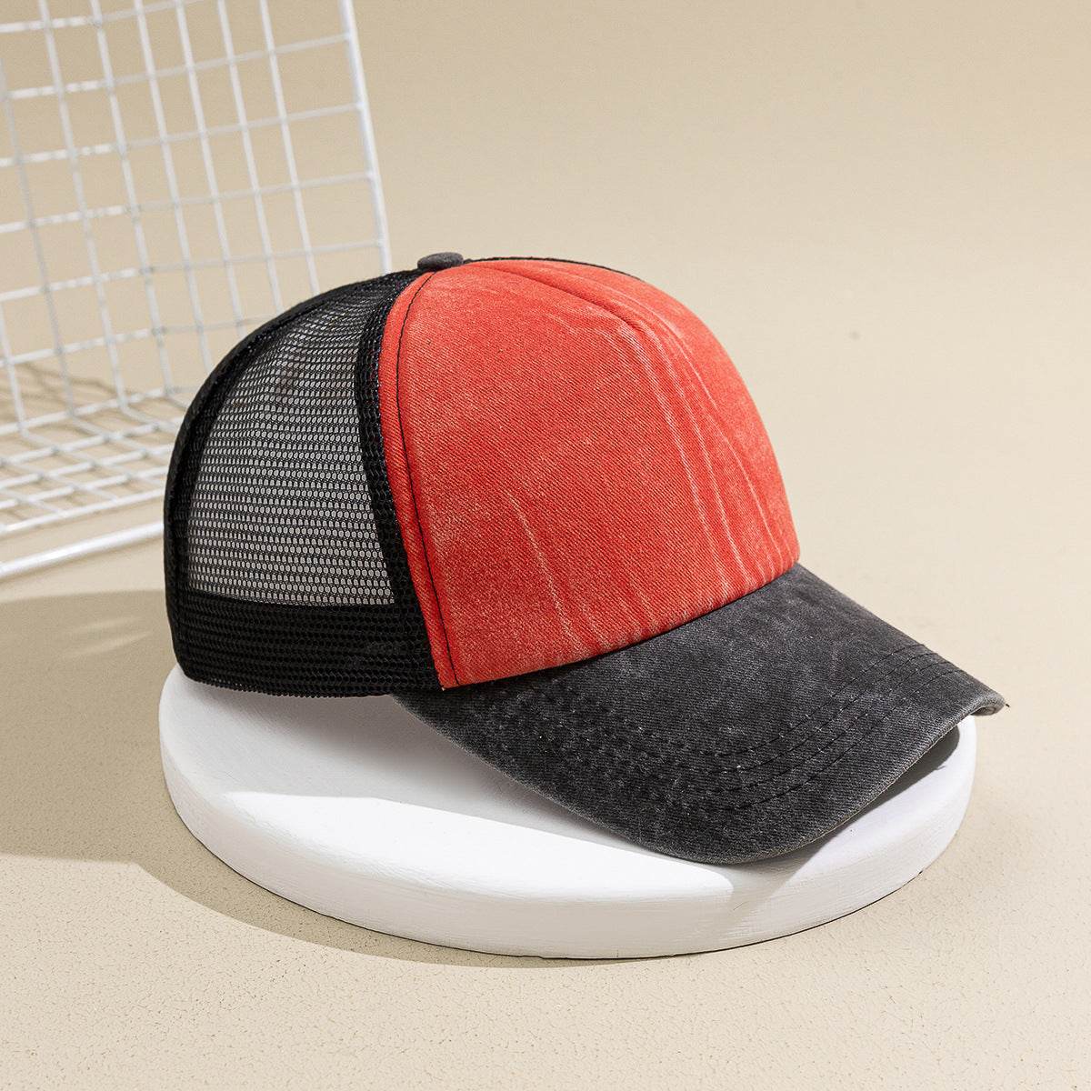 Buycenter Contrast Color Baseball Cap - Breathable Sun Shade Protection - Buy Center