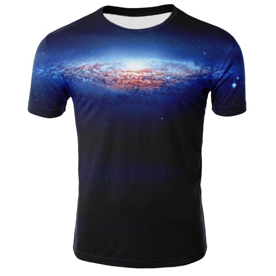 Men's 3D Digital Printing Slim Fit T-Shirt - Summer Style & Comfort - Buy Center