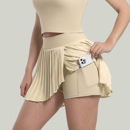 Buycenter Pleated Tennis Skirt - Stylish Outdoor Running and Fitness Skirt - Buy Center