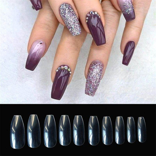 500 Natural Transparent Fake Nails - Durable ABS for Nail Art 2025 - Buy Center
