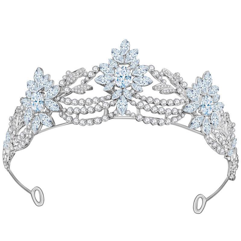 Elegant Zirconia Bridal Crown - European-American Hair Jewelry for Weddings - Buy Center