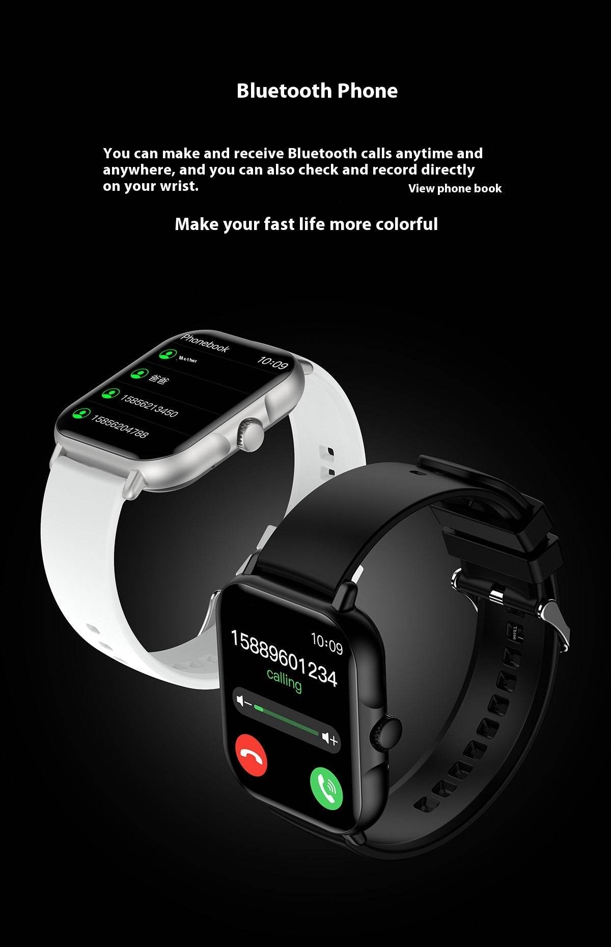 Bluetooth Calling Smart Watch for Men - Heart Rate & Sleep Monitoring - Buy Center