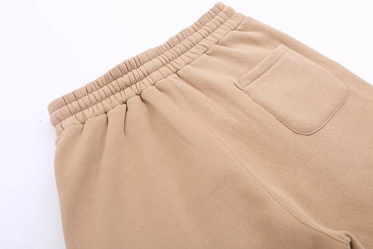 Fall-Winter Velvet Knit Sweater & Straight Slacks - Cozy Sports Style - Buy Center