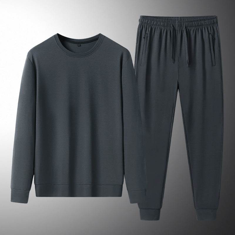 Buycenter Men's Tencel Sports Suit - Spring & Autumn Sweatshirt & Pants - Buy Center