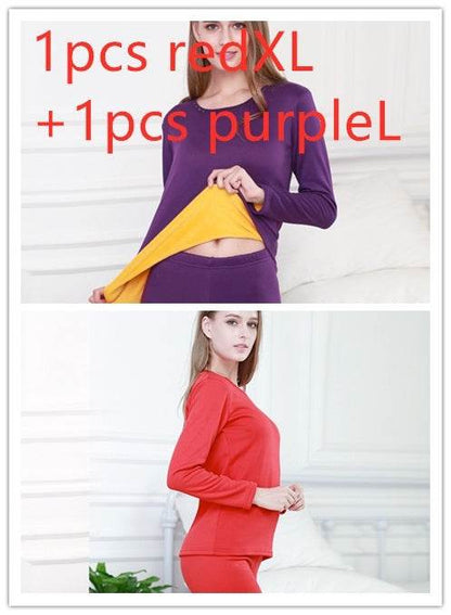 Men's Plush Thermal Underwear Set - Cozy Pullover & Loose Pants - Buy Center