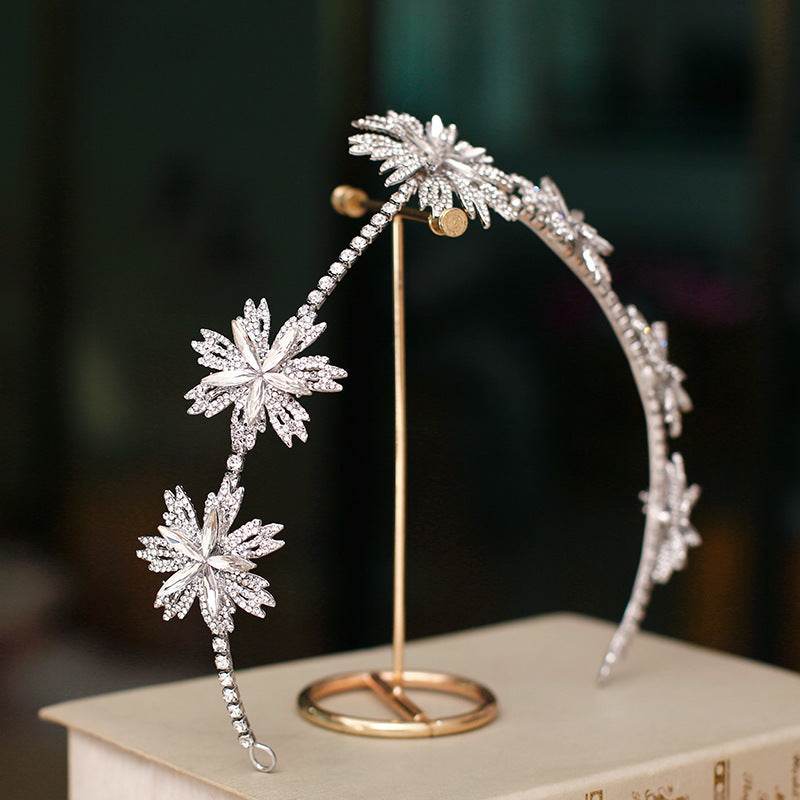 Exquisite Korean Flower Hair Accessories - Elegant Bridal Jewelry 2025 - Buy Center