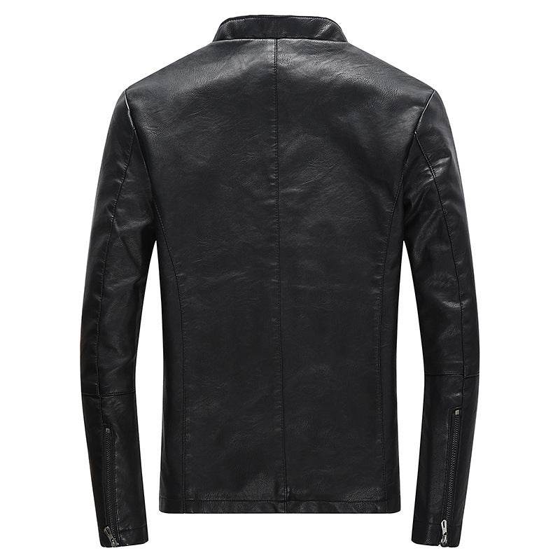 Buycenter Men's PU Leather Jacket - Plus Velvet Lining for Cozy Style - Buy Center