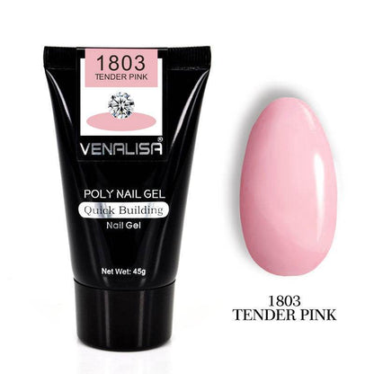 Venalisa Poly Nail Gel Kit - Flawless Nail Extensions at Home or Salon - Buy Center