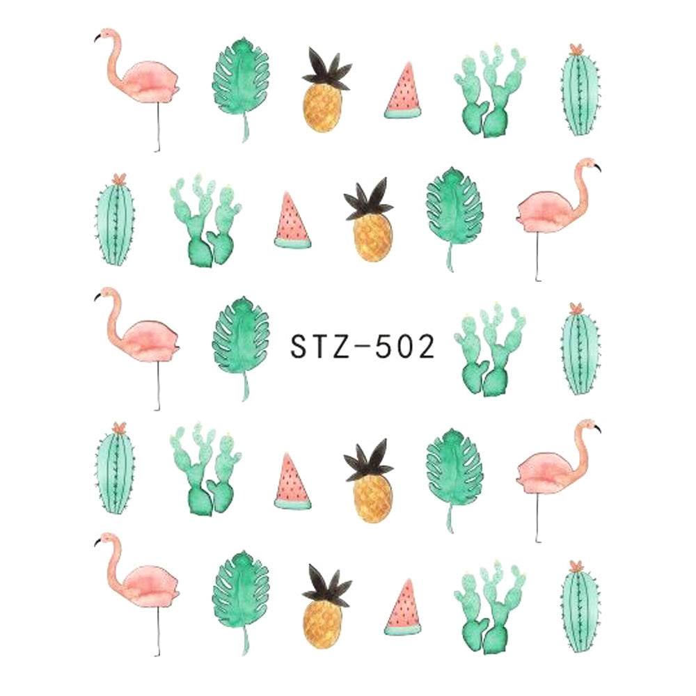 Butterfly Flower Nail Art Stickers - DIY Water Transfer Decals for Manicures - Buy Center