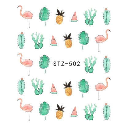 Butterfly Flower Nail Art Stickers - DIY Water Transfer Decals for Manicures - Buy Center