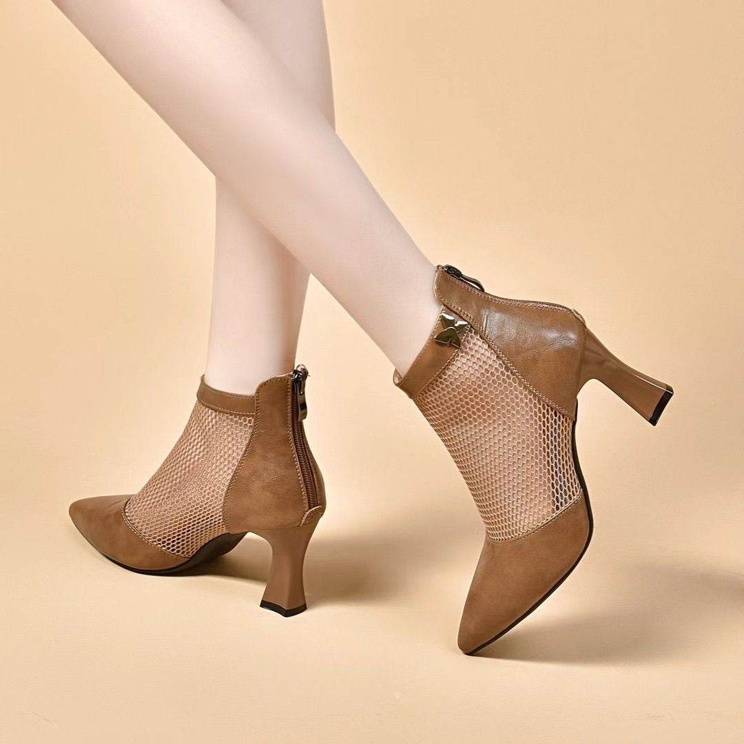 Buycenter Hollow Booties for Women - Stylish Pointed Toe Sandals - Buy Center