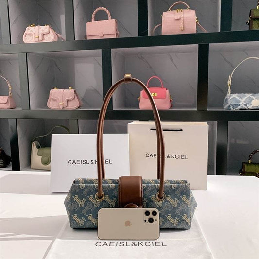 Buycenter Women's Horse-drawn Tram Style Shoulder Handbag - All-match Design - Buy Center