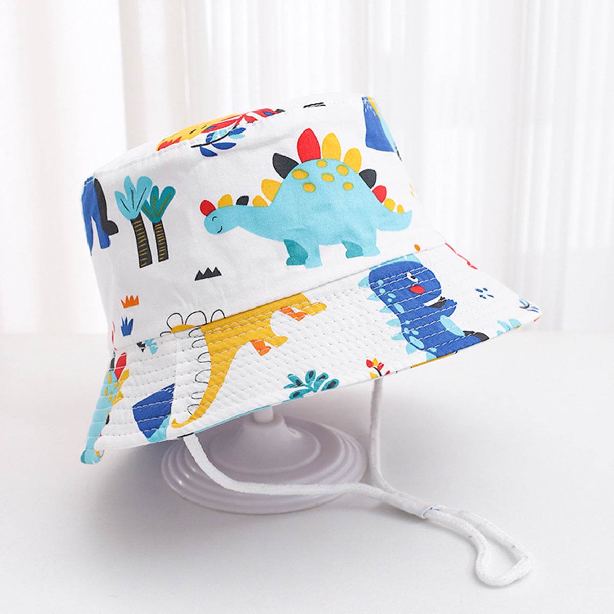 Cute Children's Printed Sunscreen Hat - Stylish Cotton Fedora for UV Protection - Buy Center
