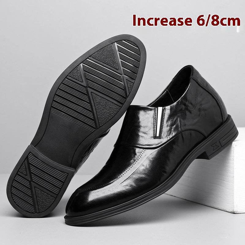 Men's Height Increasing Leather Shoes - Premium Formal Style for Business - Buy Center