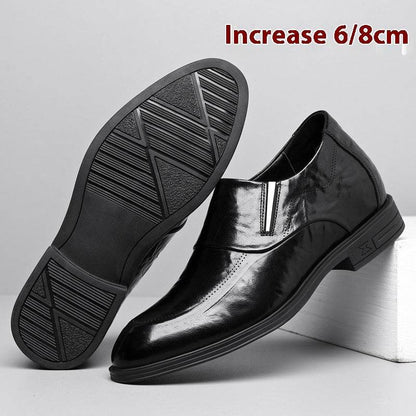 Men's Height Increasing Leather Shoes - Premium Formal Style for Business - Buy Center
