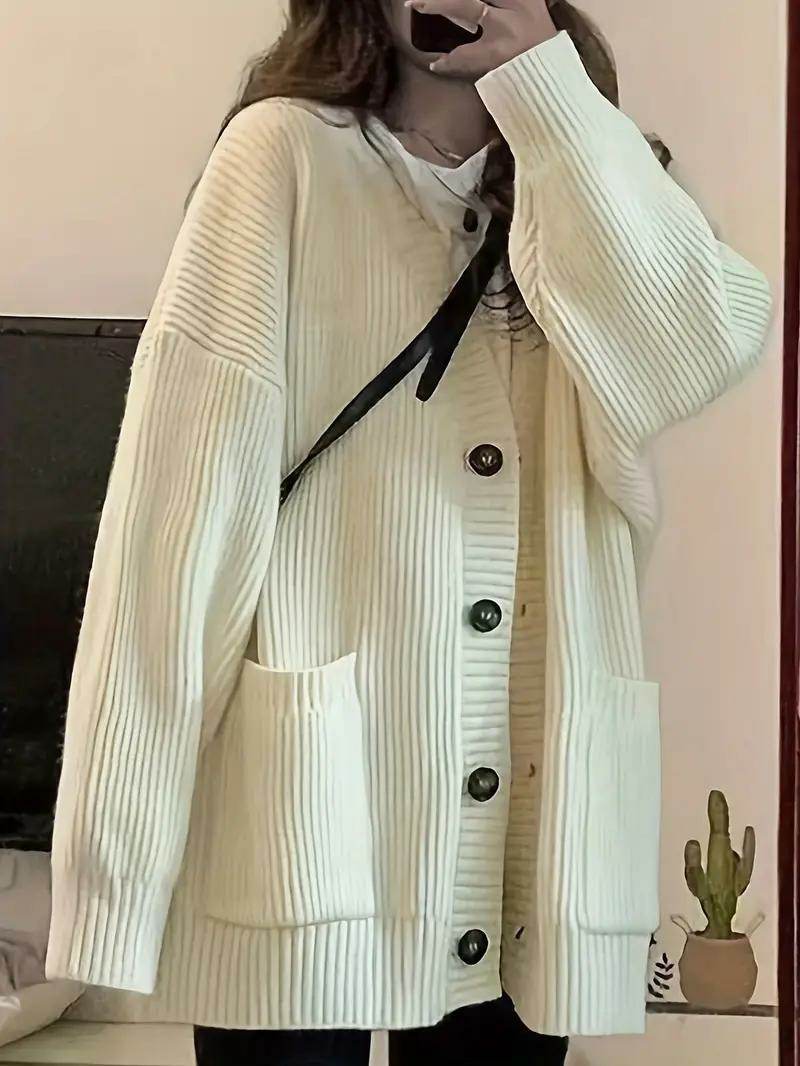 Buycenter Women's Vintage Loose Outer Wear Coat - Japanese Lazy Style - Buy Center