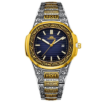 Carved Quartz Parrot Calendar Watch - Glow-in-the-Dark Waterproof Style - Buy Center