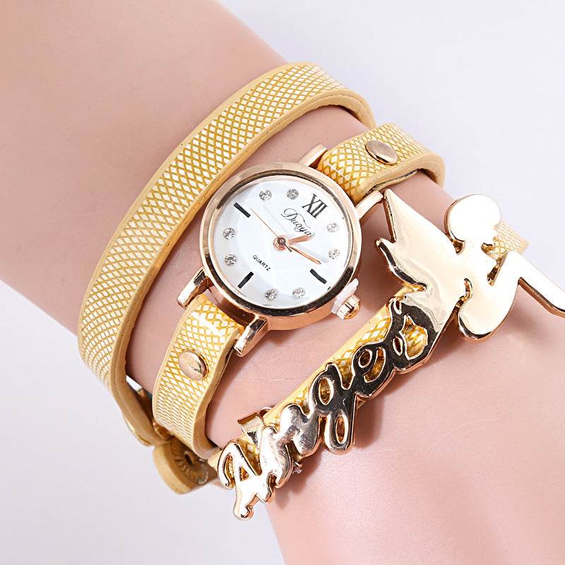 Buy Center DIY Angel Pendant Quartz Watch - Elegant Women's Timepiece - Buy Center