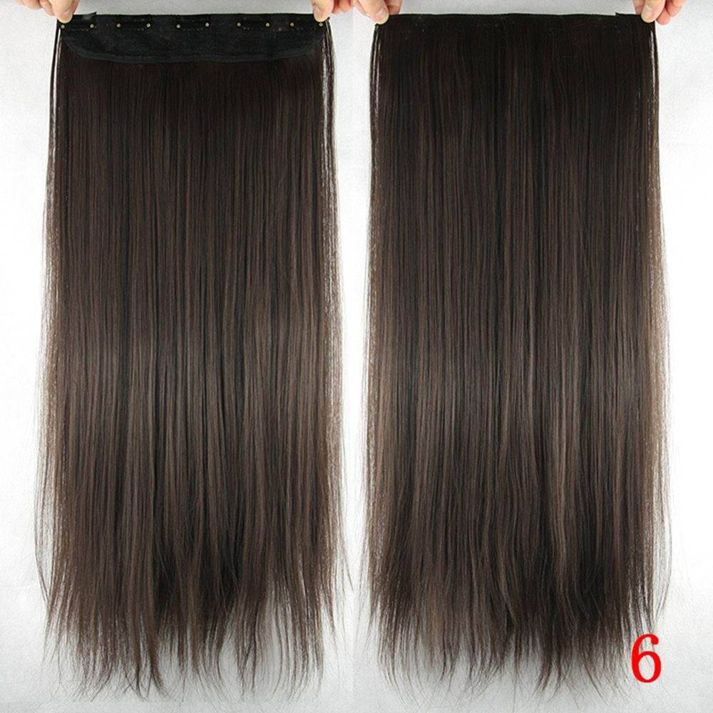 One-Piece Clip-In Hair Wig - 60cm Natural Look, Easy Clip Application - Buy Center
