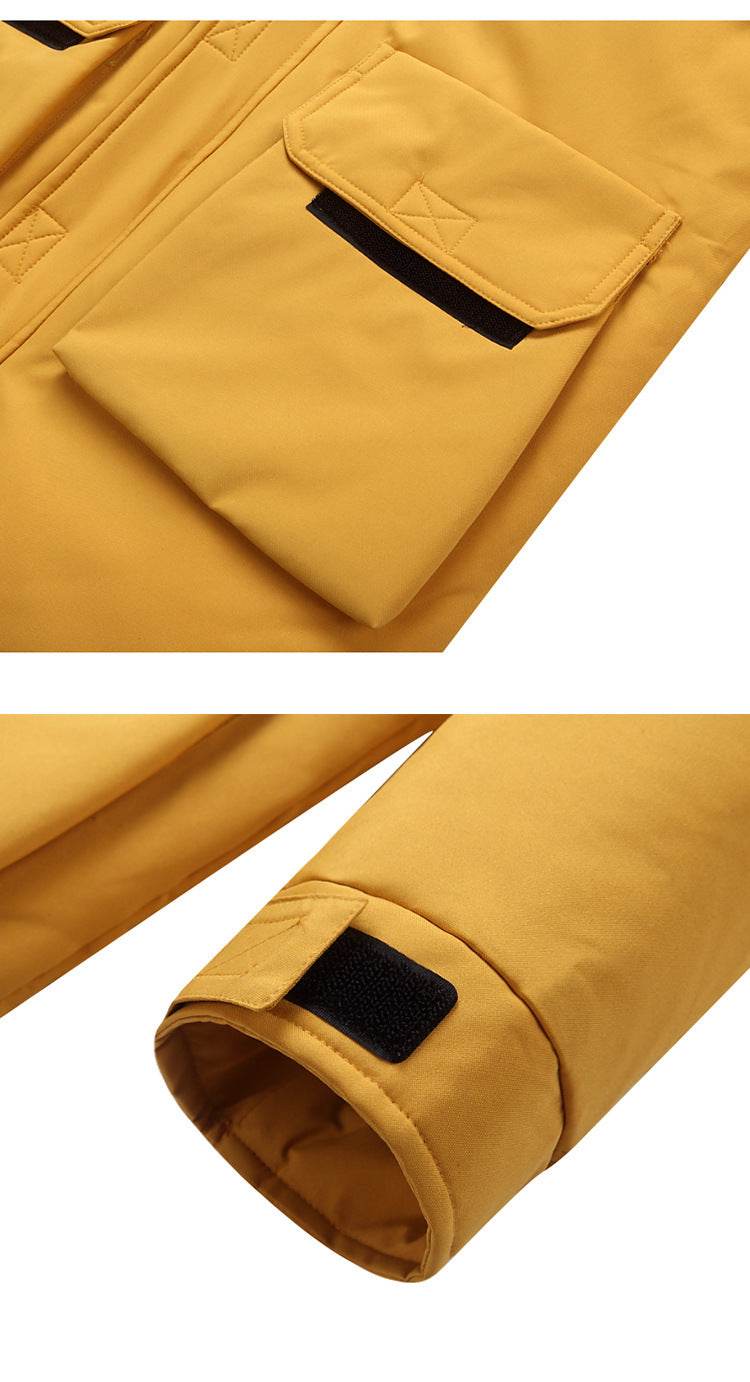 Men's Hooded Warm Down Jacket - Lightweight, Stylish, and Cozy - Buy Center