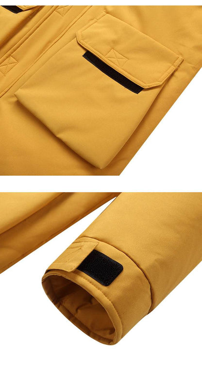 Men's Hooded Warm Down Jacket - Lightweight, Stylish, and Cozy - Buy Center