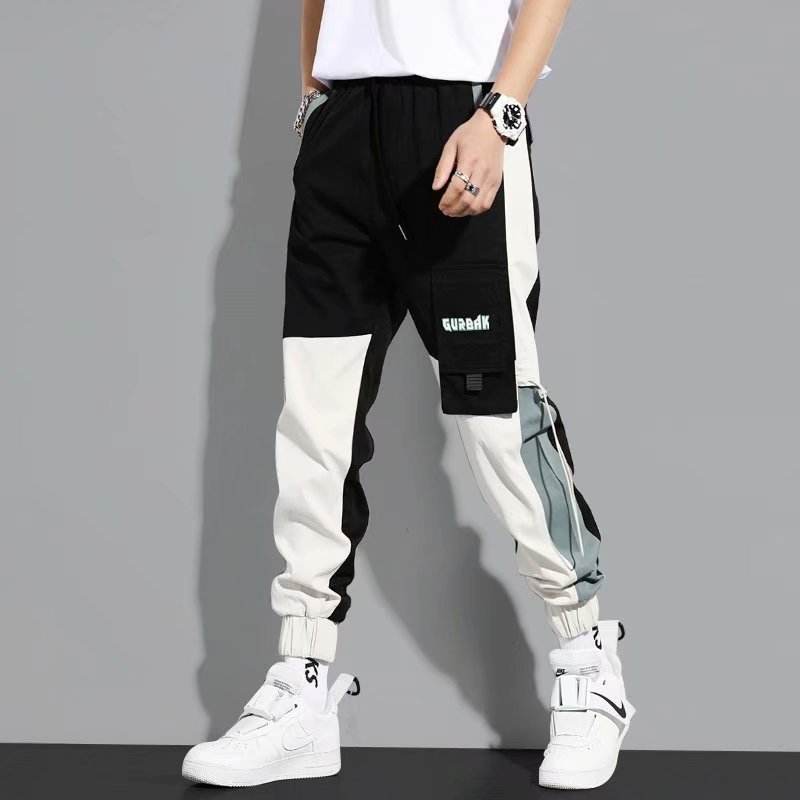 Men's Ankle-Tied Drawstring Cargo Pants - Stylish & Comfortable Design - Buy Center
