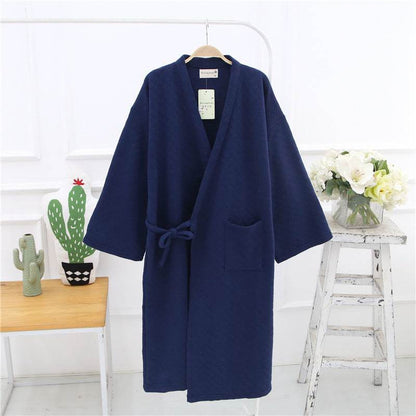 Loose Cotton Bathrobe - Stylish and Comfortable Spa Robe for Relaxation - Buy Center