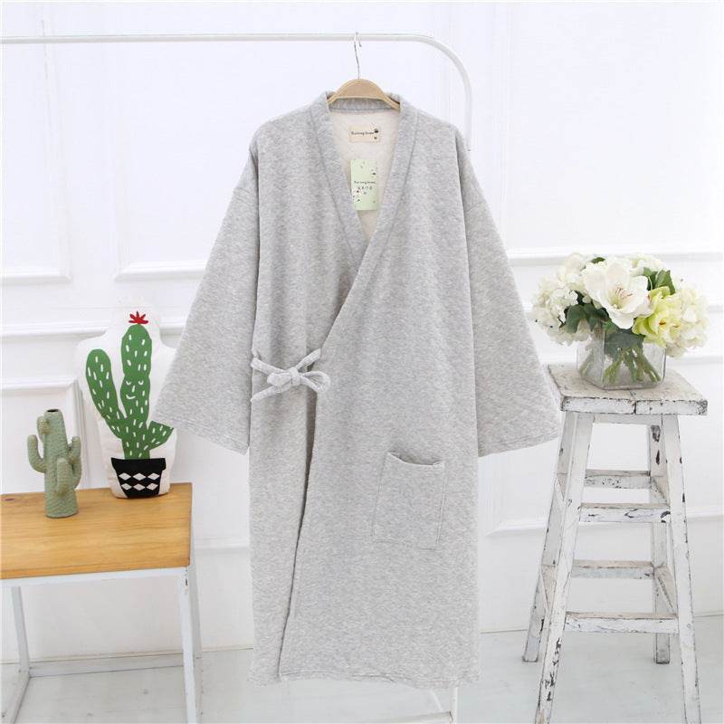 Loose Cotton Bathrobe - Stylish and Comfortable Spa Robe for Relaxation - Buy Center
