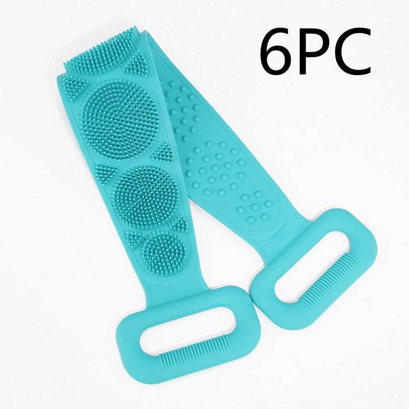 Premium Bath Towel Silicone Rubbing Back Towel - Double-Sided Comfort - Buy Center