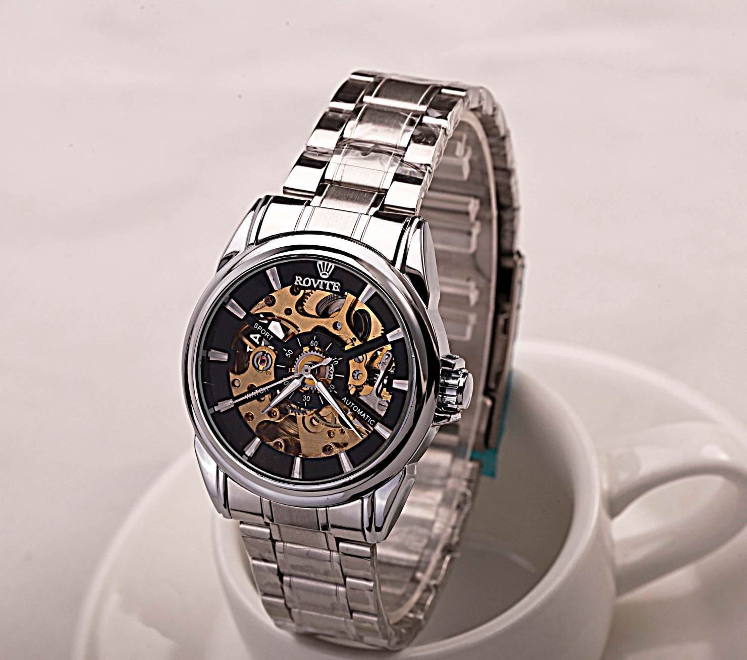 Buycenter Men's Business Mechanical Watch - Waterproof with Night Light - Buy Center