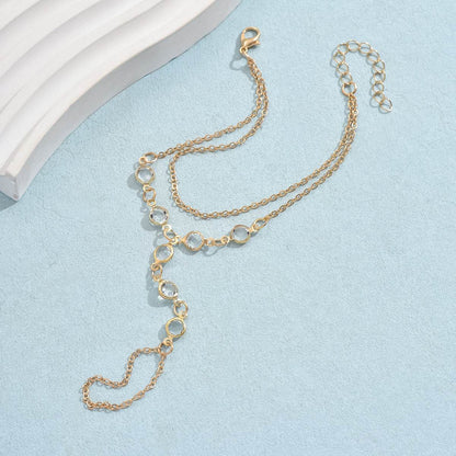 Luxury Minimalist Bracelet Ring - Elegant Copper Jewelry in Gold & Silver - Buy Center