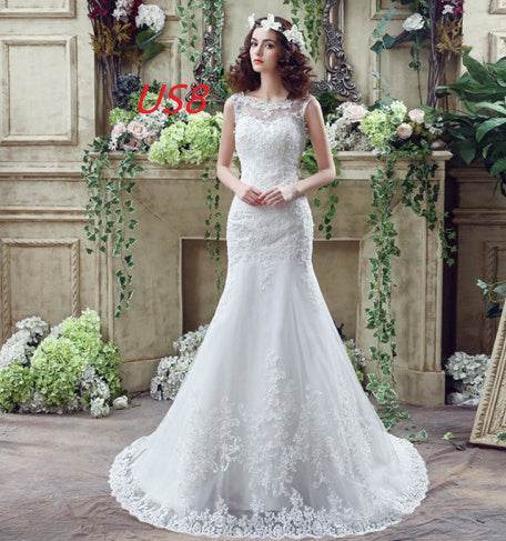 Buycenter Lace Mermaid Wedding Dress - Sexy Trailing Design for Brides - Buy Center