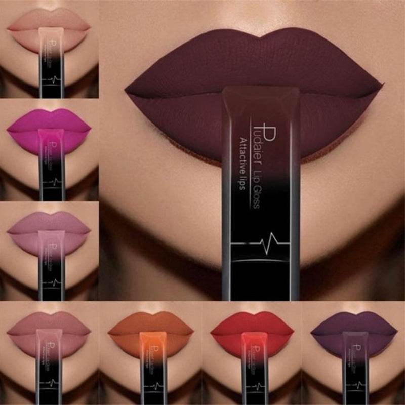 Makeup Matte Lip Gloss Lipstick - Long-Lasting, Waterproof, 21 Colors - Buy Center