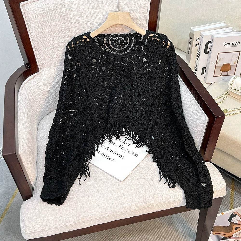 Women's Short Pullover Sweater Blouse - Trendy Casual Coat in 3 Colors - Buy Center